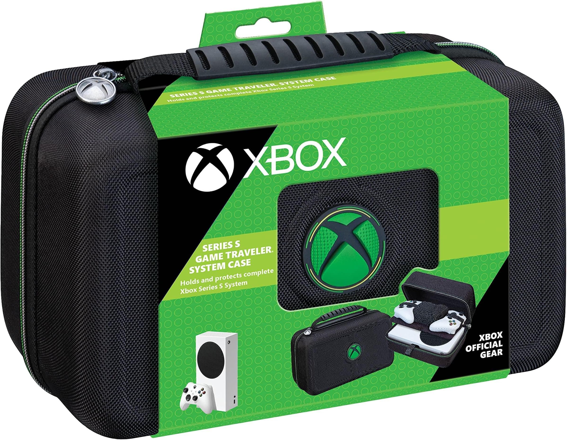 Series S System Case for Xbox Series S System - Protective Hard Case Securely Stores your Xbox S System, Controllers and Cords, Ballistic Nylon Cover with Ultra Comfrot Carry Handle