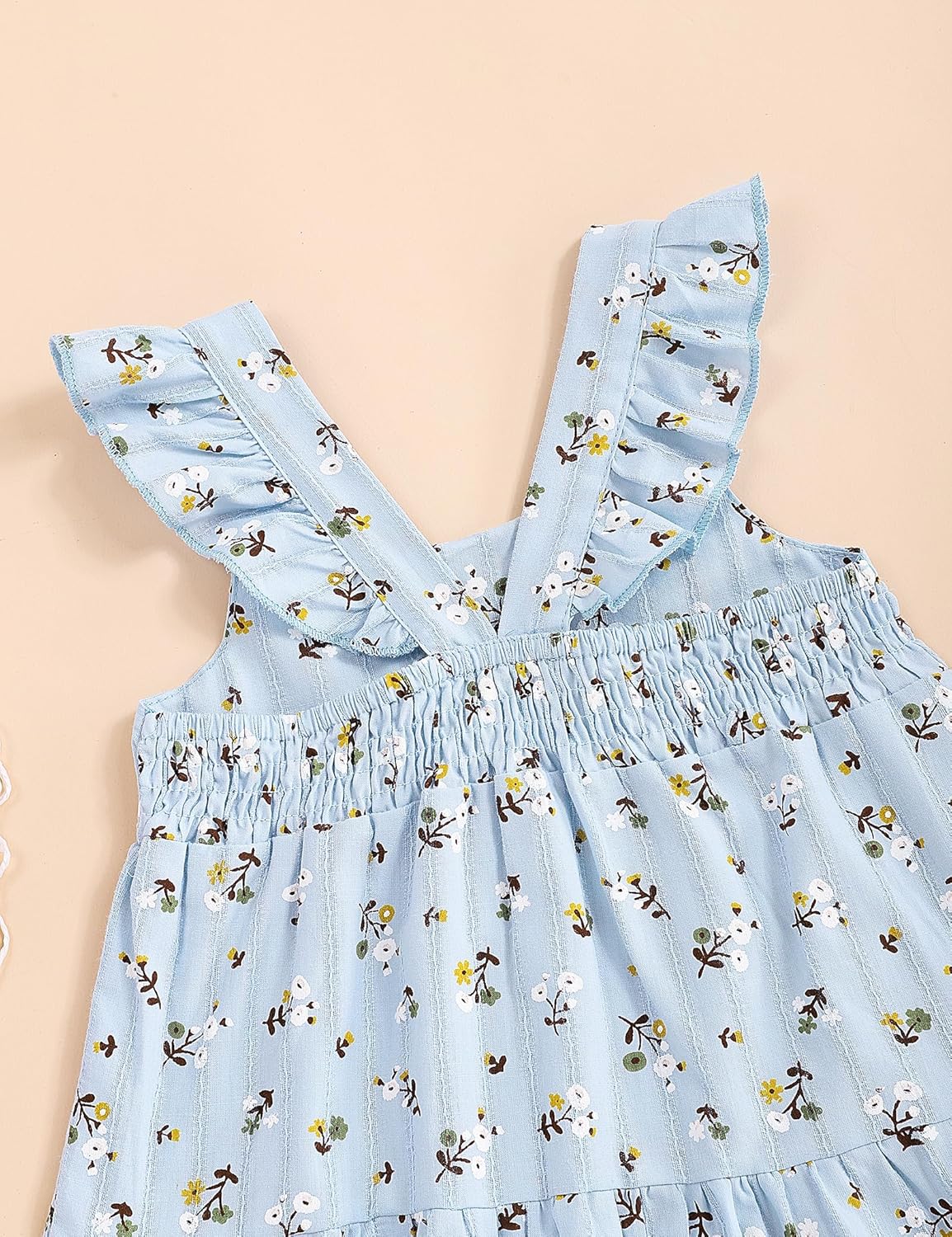 Hipea Toddler Baby Girls' Dresses Outfits Sleeveless Backless Colour Block Dress Kids Casual Beach Dresses - Image 2