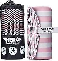 Vista 9 de Toalla de Microfibra Hero, Camping, Playa, Gimnasio - 24 X 48 pulgadas (Incluye Toallita de Regalo)