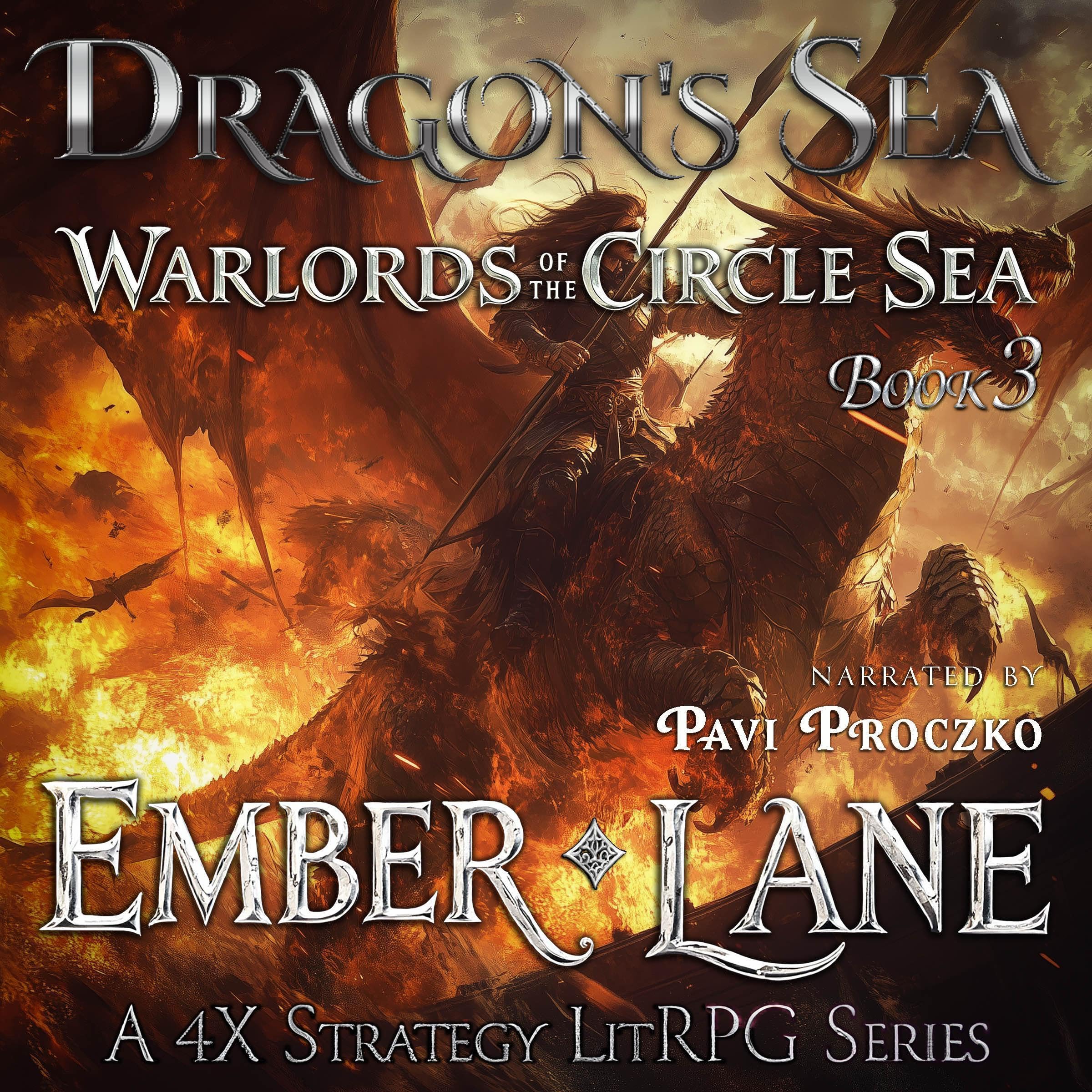 Cover art for Dragon's Sea: A 4X Strategy LitRPG Series