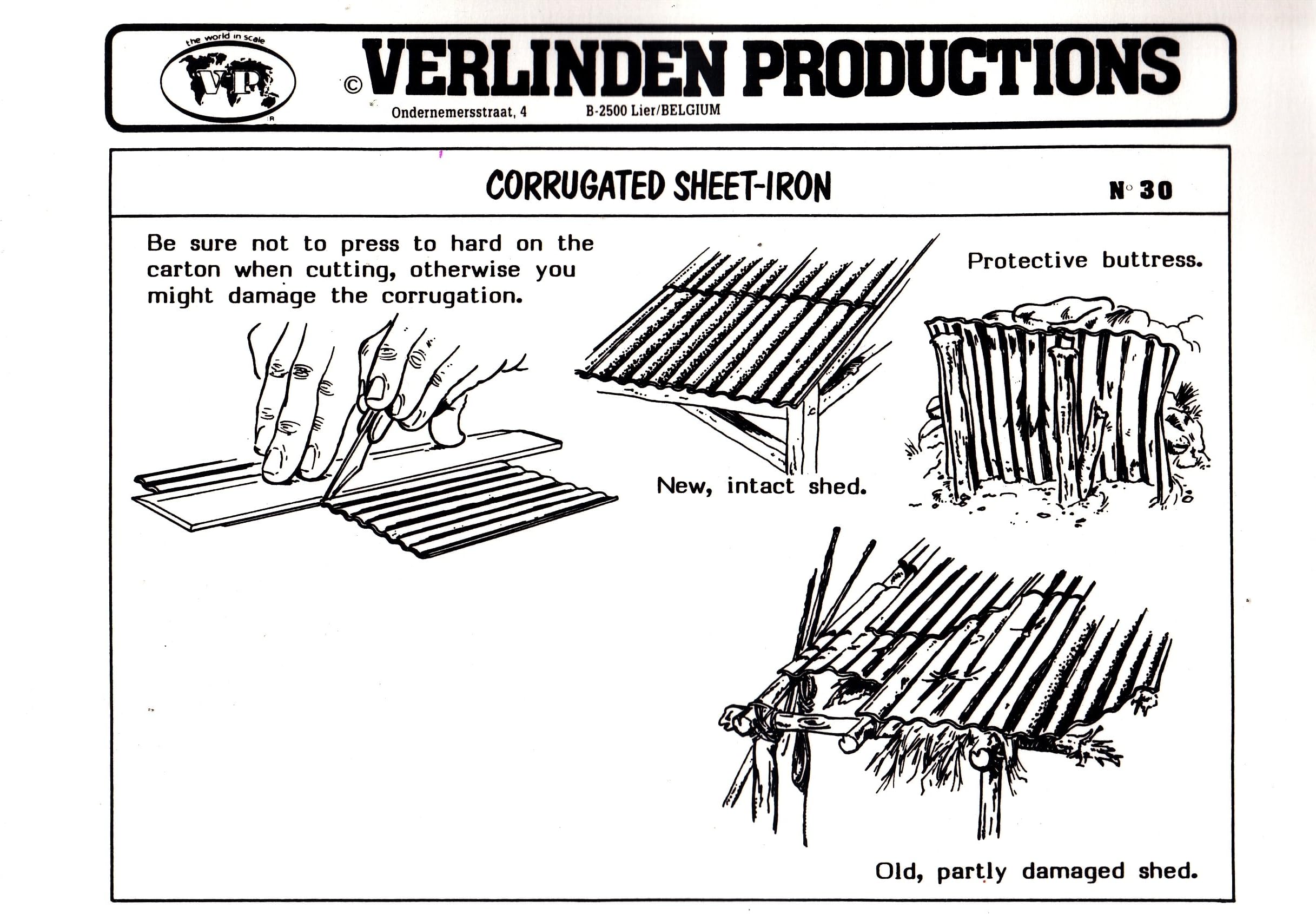 Verlinden VER0030 1:35 Corrugated Sheet Iron [Model KIT Accessory]