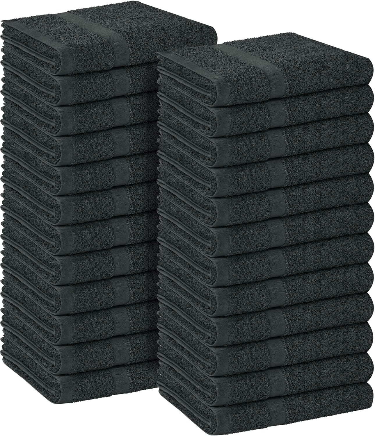 Avalon Salon Towels 24 Pack Grey Hand Towels 100 Cotton