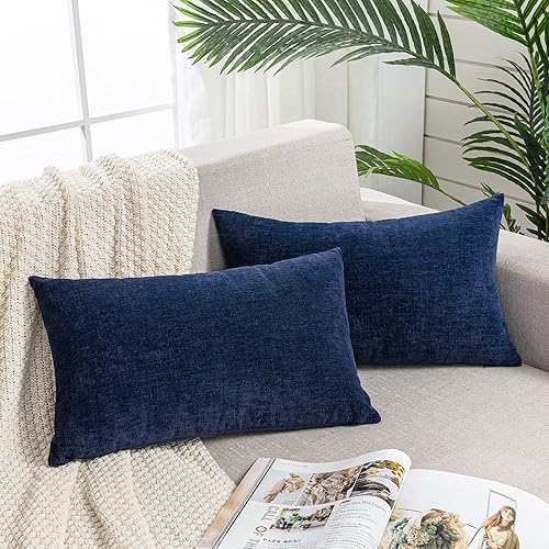 GAWAMAY Lumbar Support Pillow Decorative Rectangle Throw Pillow Covers 12"x20"