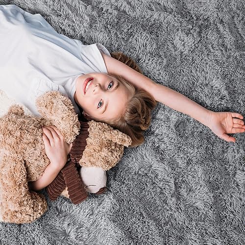 Miniatura 144 de Rostyle - Alfombras suaves y esponjosas para el dormitorio, sala de estar, alfombras peludas, alfombra de Navidad para niñas, niños, alfombras