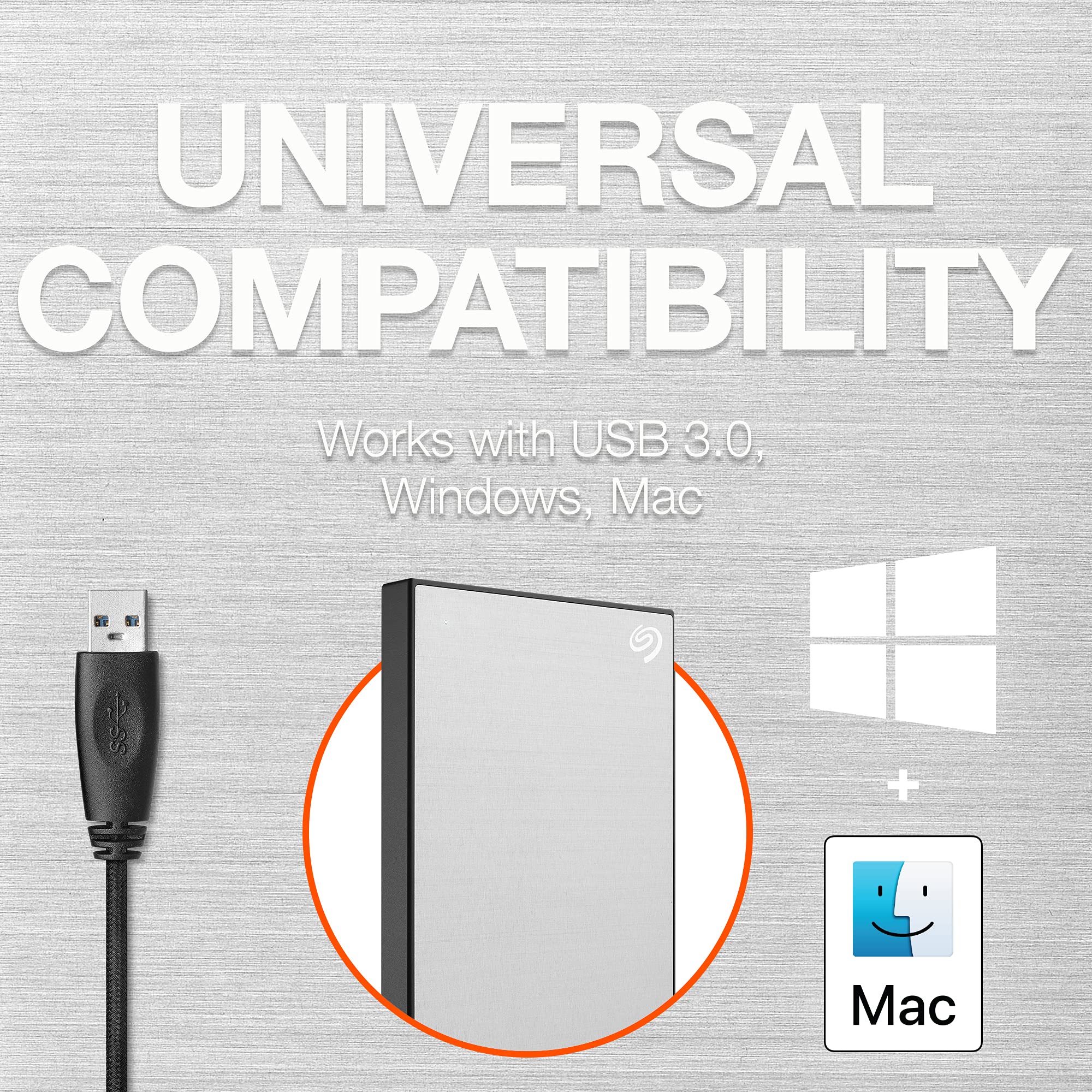 Seagate One Touch 4TB External HDD with Password Protection