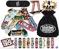 Vista 2 de Tech Deck 3.7", Fingerboards individual Bundle con el juguete de Matty, protege en la bolsa de almacenamiento, Paquete de 4 (estilos surtidos)