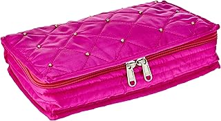 Amazon Brand - Solimo Satin Jewellery cum Makeup Kit- Pink Price In India