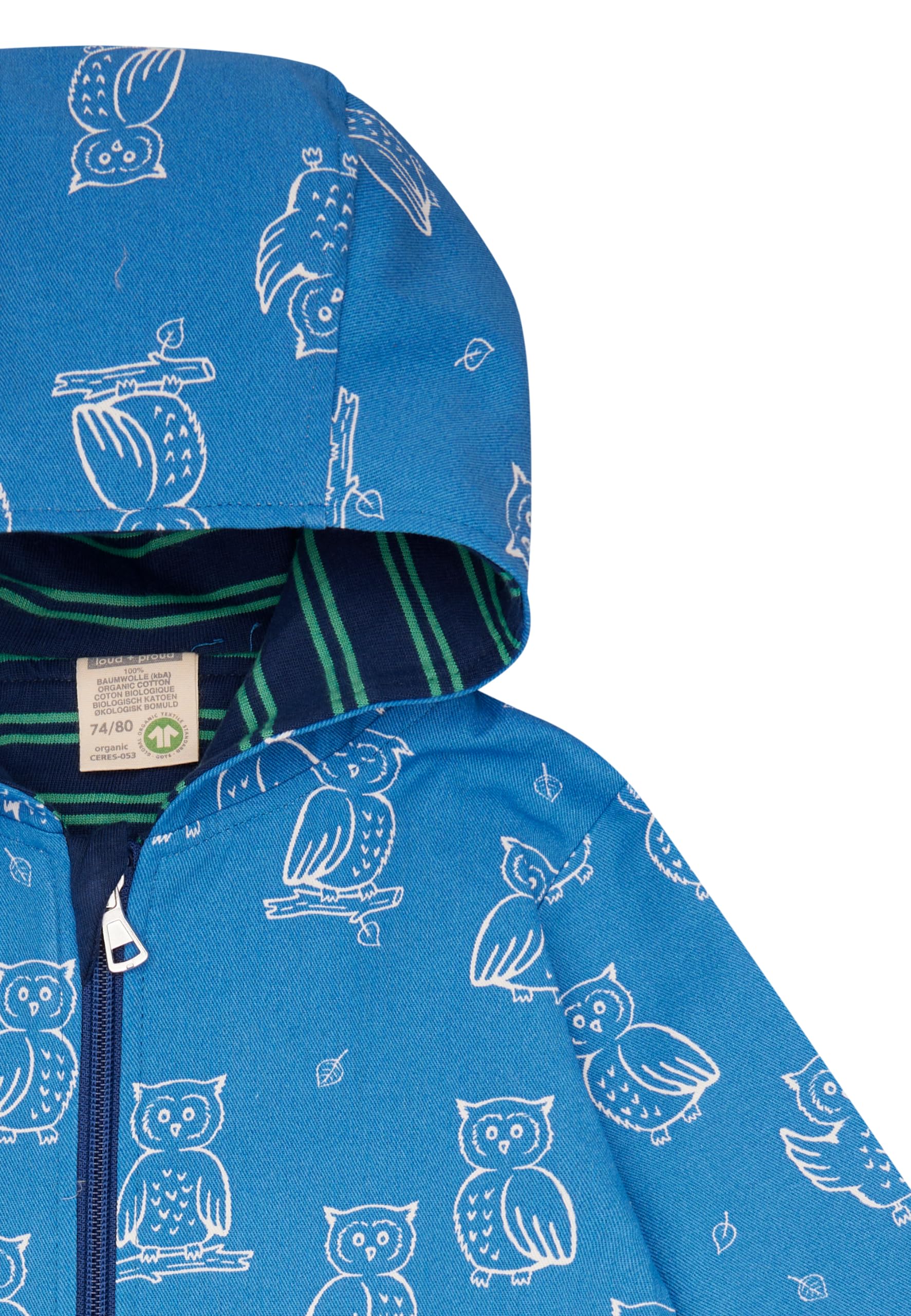 loud + proud Unisex Baby Wasserabweisend mit Druck, GOTS Zertifiziert Outdooroverall