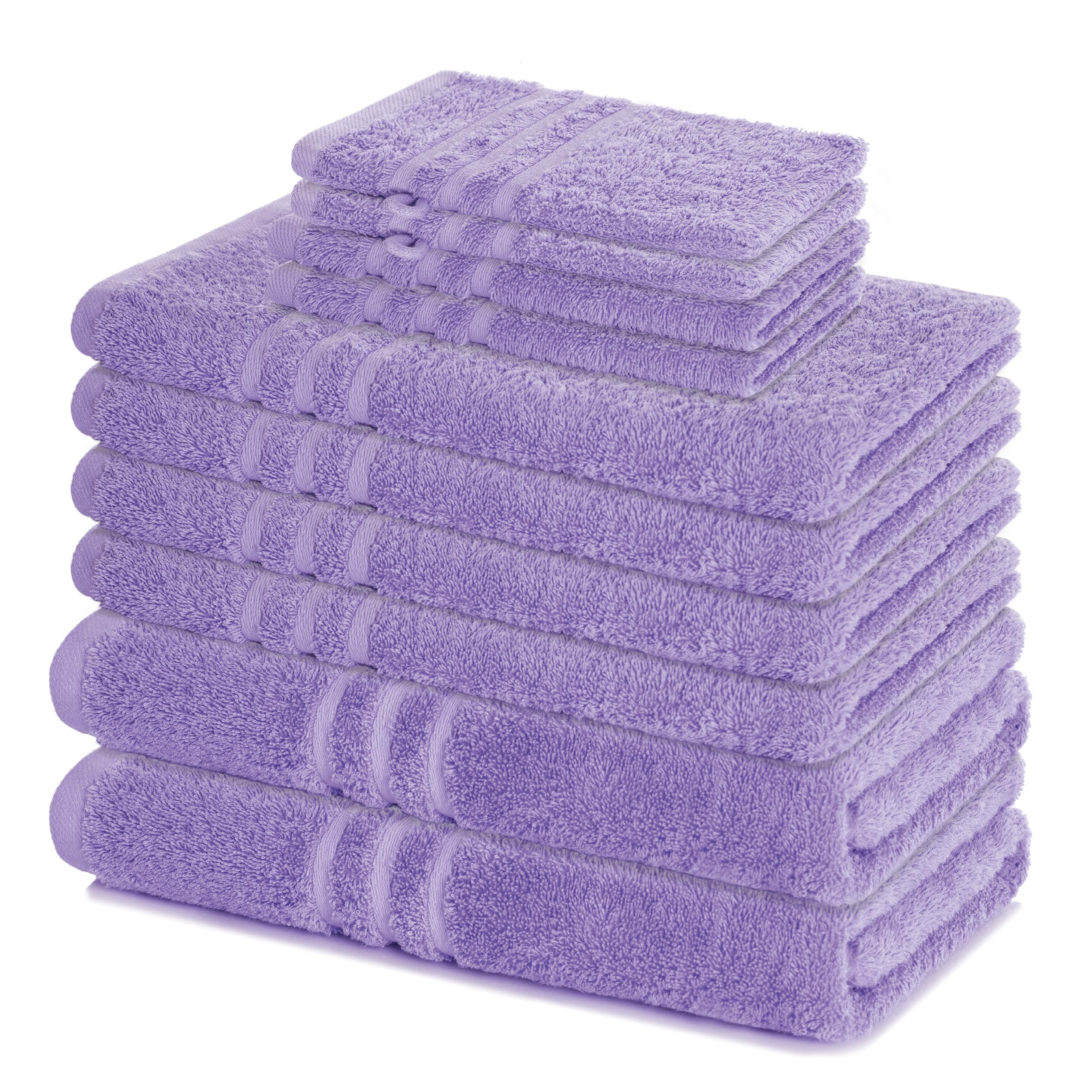 Serviettes de bain 10 pièces en coton pour un rituel spa à la maison
