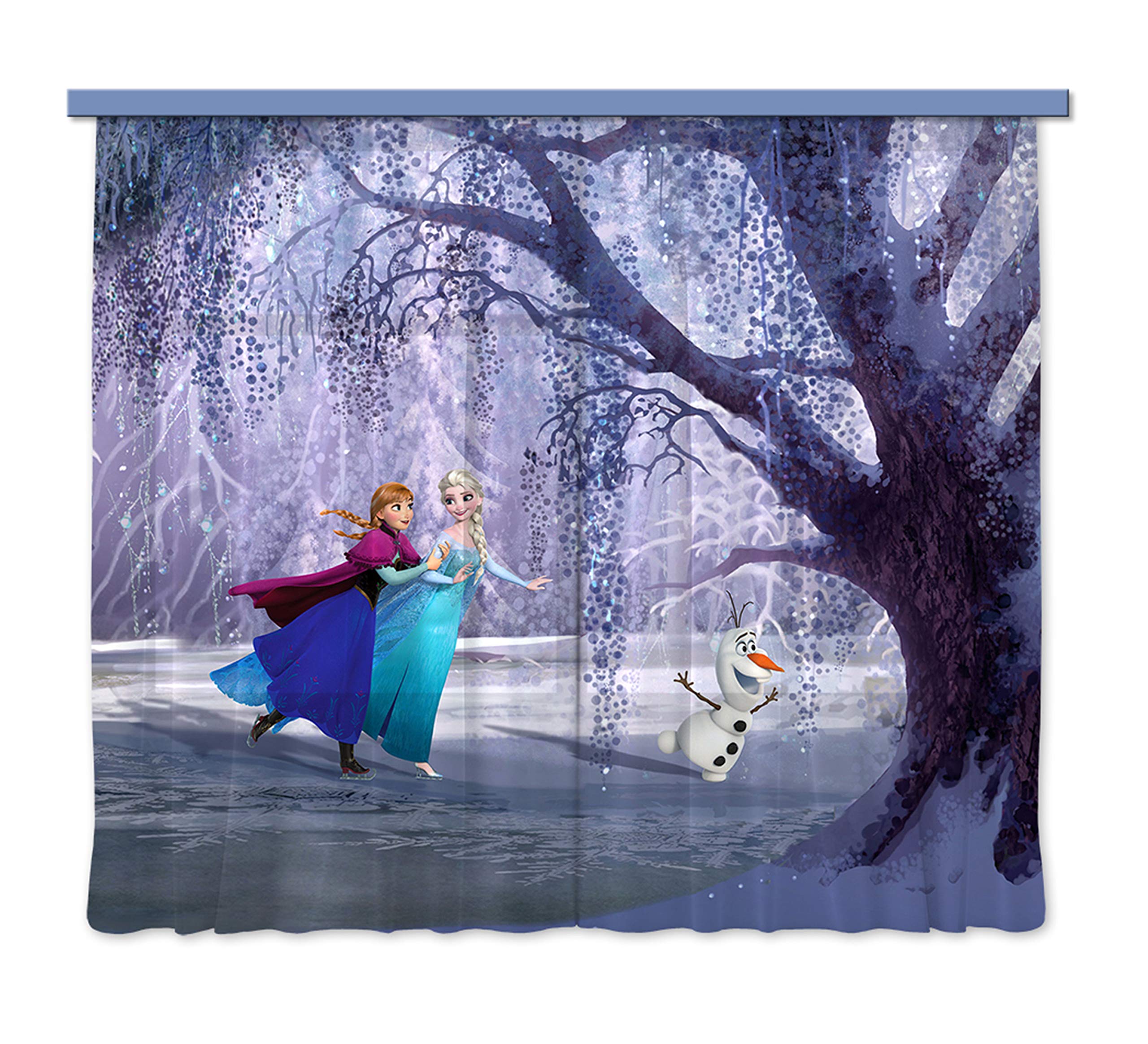 AG Design FCS xl 4300 Rideau voilage pour chambre d'enfant - Reine des neiges
