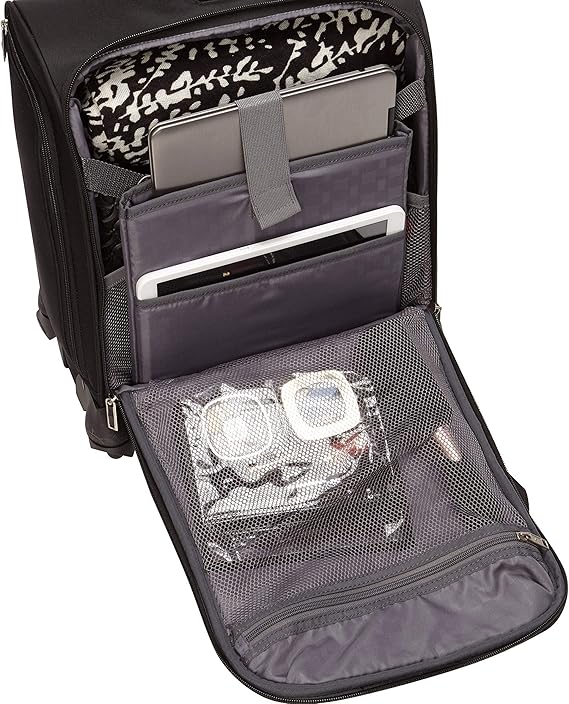 Samsonite Underseat Carry-On Spinner With USB Port, Jet Black, One Size