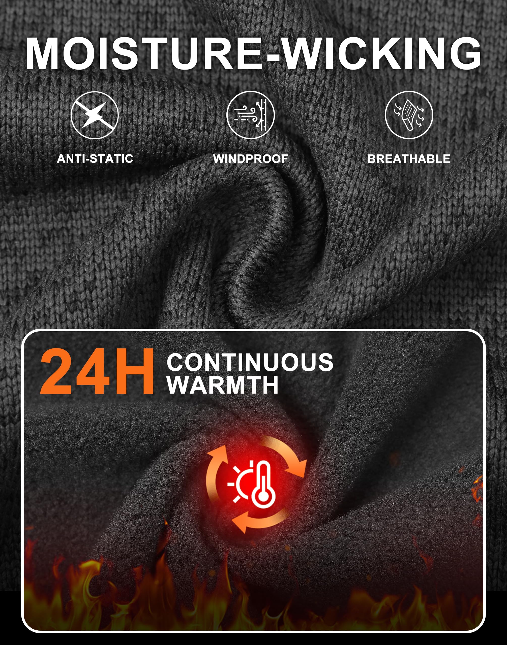 Herren Fleecejacke Strickjacke Ohne Kapuze Pullover Wandern Alltag | 100% Polyester,Antistatisch,Atmungsaktiv,5Taschen,Winddicht,Stehkragen,ElastischerSaum,OhneKapuze,Für Trekking,Wander