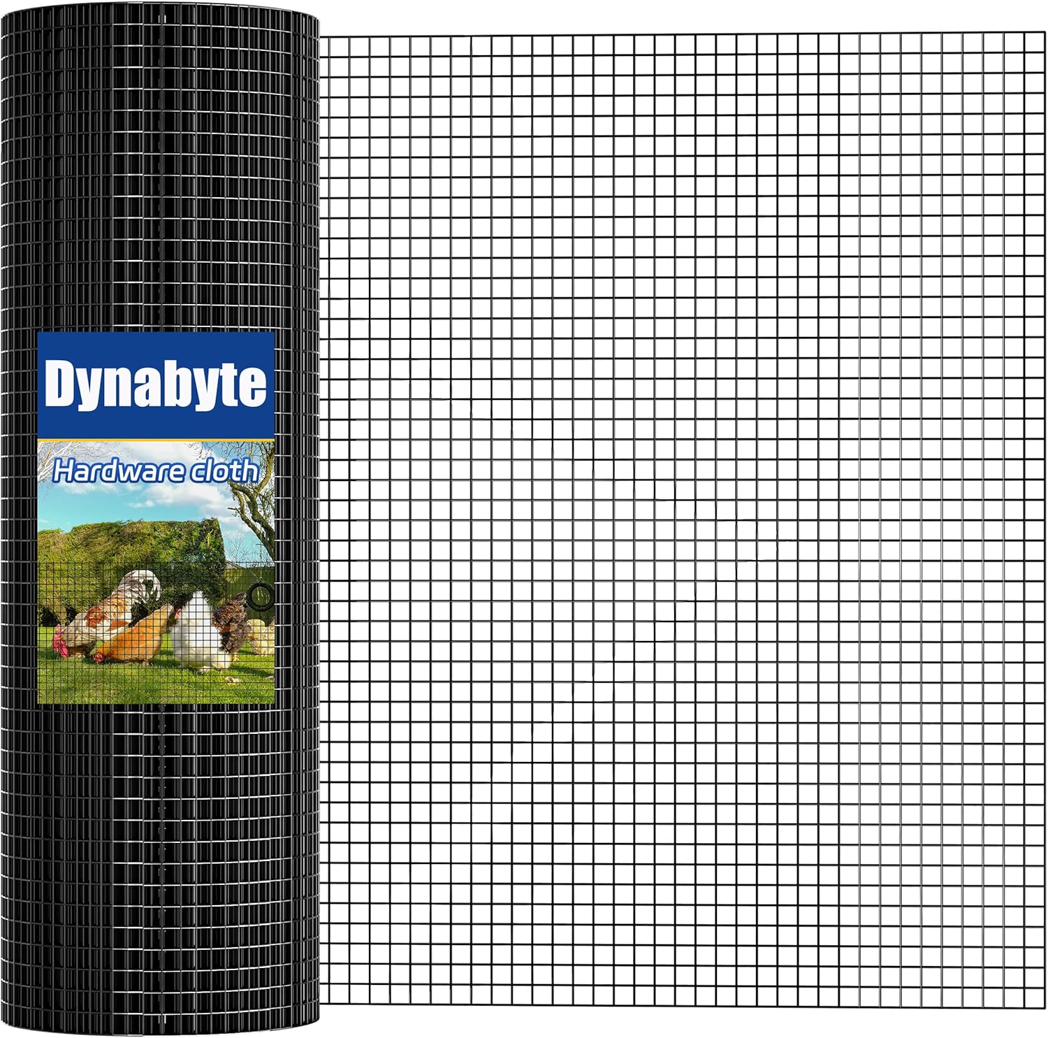 Dynabyte Hardware Cloth 1/2 inch 48 X 100 ft 19 Gauge, Hot-Dip Galvanized After Welding, Rust and Corrosion Resistant, Chicken Wire Fencing, Chicken Wire Mesh Roll, Gopher Mesh