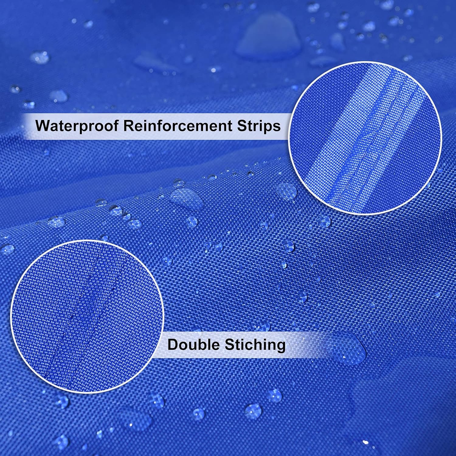 RVMasking Waterproof 800D Polyester Trailerable Full Size Boat Cover for V-Hull Runabouts Outboards and I/O Bass Boats, Motor Cover Include (Blue, Length:17'-19' Beam Width: up to 96") : Sports & Outdoors