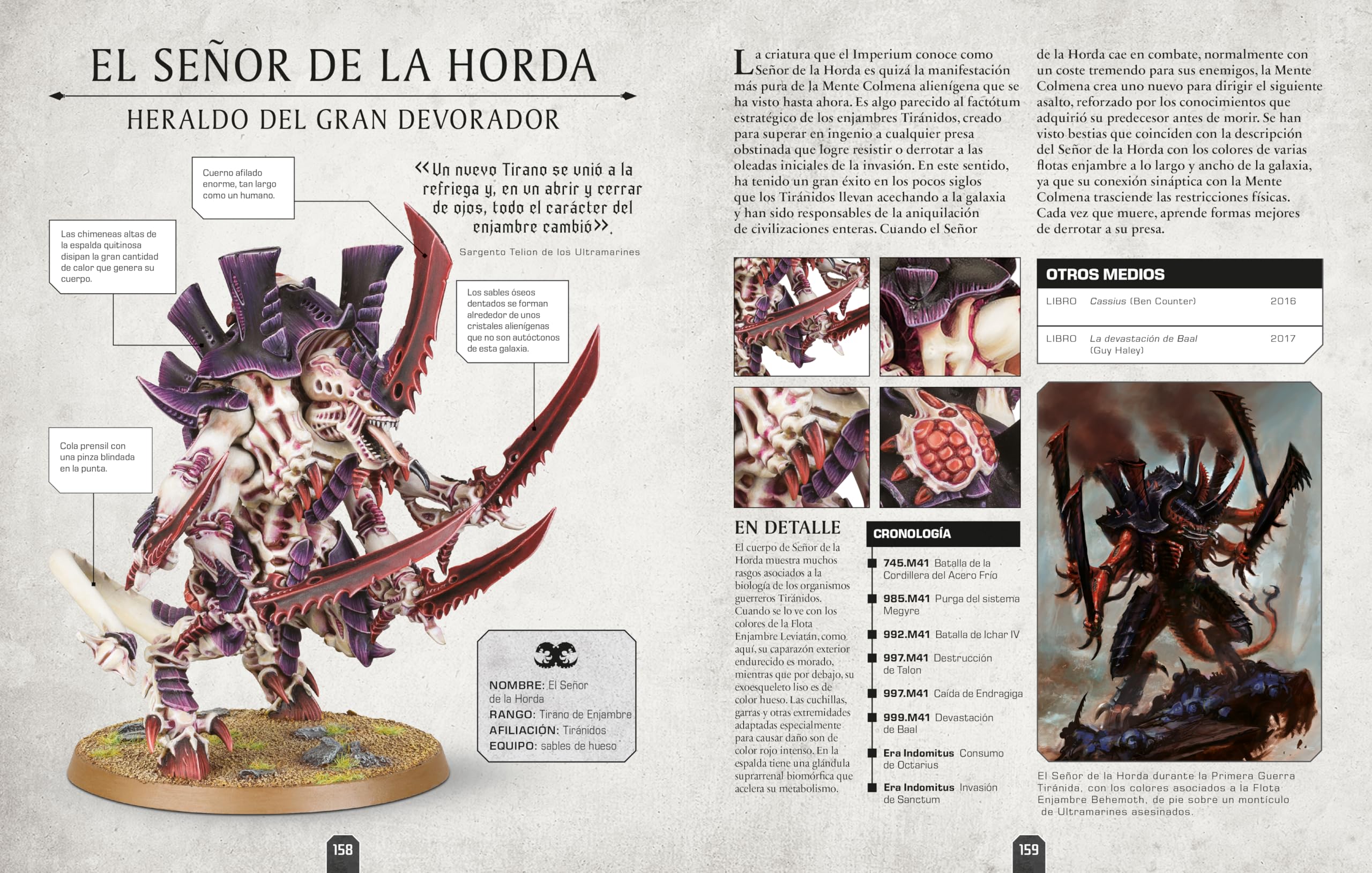 Warhammer 40.000 Enciclopedia de personajes. Incluye miniatura