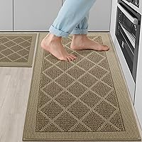 Vista 28 de COSY HOMEER Alfombra de cocina antideslizante, lavable, 20 x 48 pulgadas, tapete absorbente de cocina para piso, alfombras de pasillo para suelo