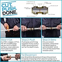 Vista 7 de Shatg #Sharkbite acoplamiento de transición de PVC de 1/2” Cts x 1/2"., UIP4016A, 0 volts