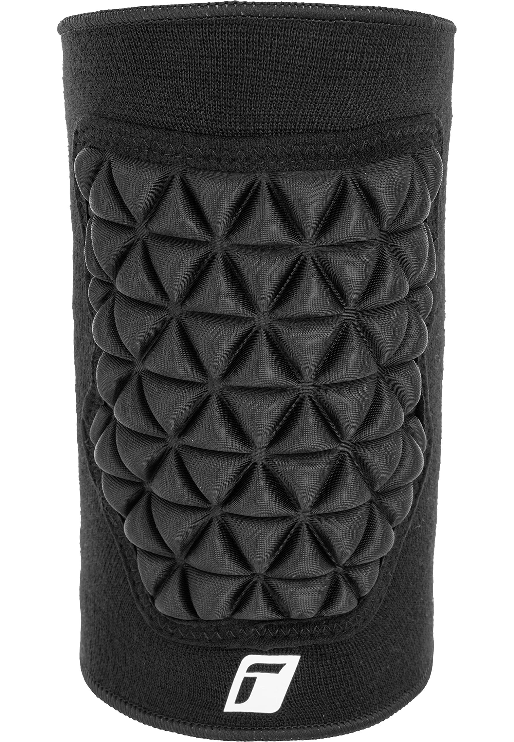 Reusch Ginocchiere da portiere da uomo Deluxe, ginocchiere da calcio, imbottite, a compressione per adulti, bambini, ragazzi, per evitare lesioni, colore nero