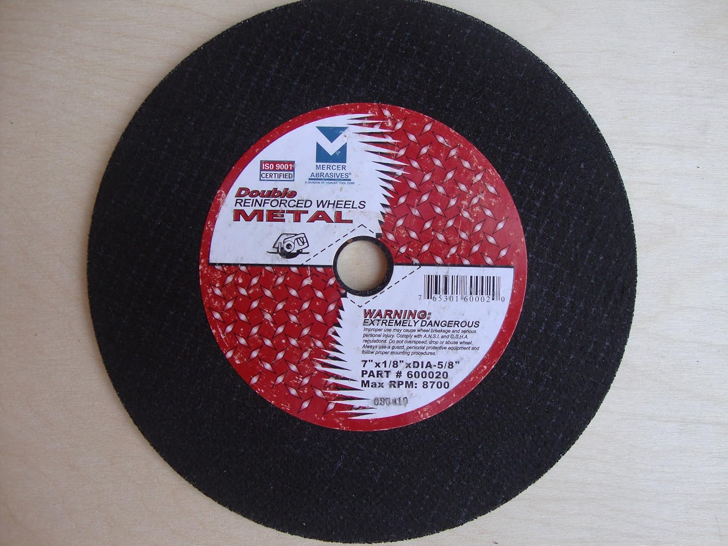 10" X 1/8" X 5/8" Cut-off Saw & Chop Saw Wheels Double Reinforced for Metal 10 Pack