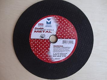 10" X 1/8" X 5/8" Cut-off Saw & Chop Saw Wheels Double Reinforced for Metal 10 Pack