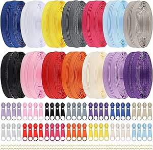 10Yards Bulk Zippers #5 Nylon Coil Zippers Door The Yard Met 20 Stuks Zipper Sliders Voor Diy Naaien Craft Bags Zwart Zwart