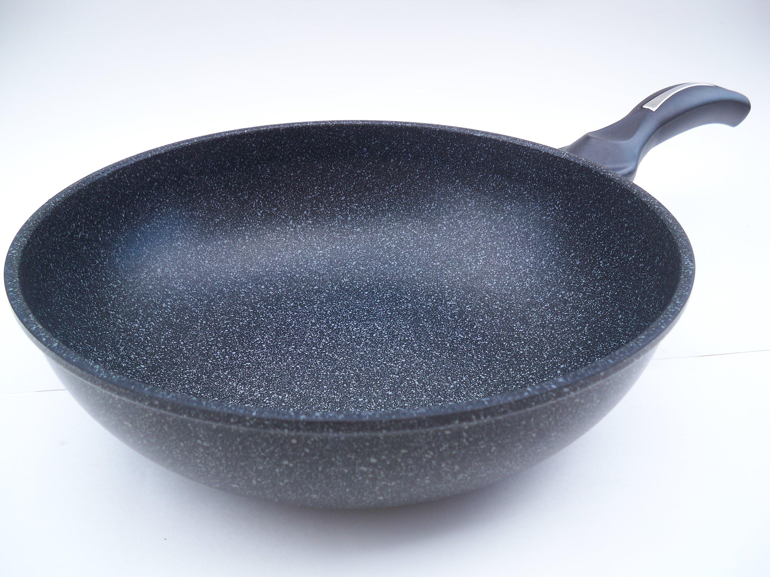 Ceramic Marble Coated Cast Aluminium Non Stick Wok 26 cm (10 inches)
