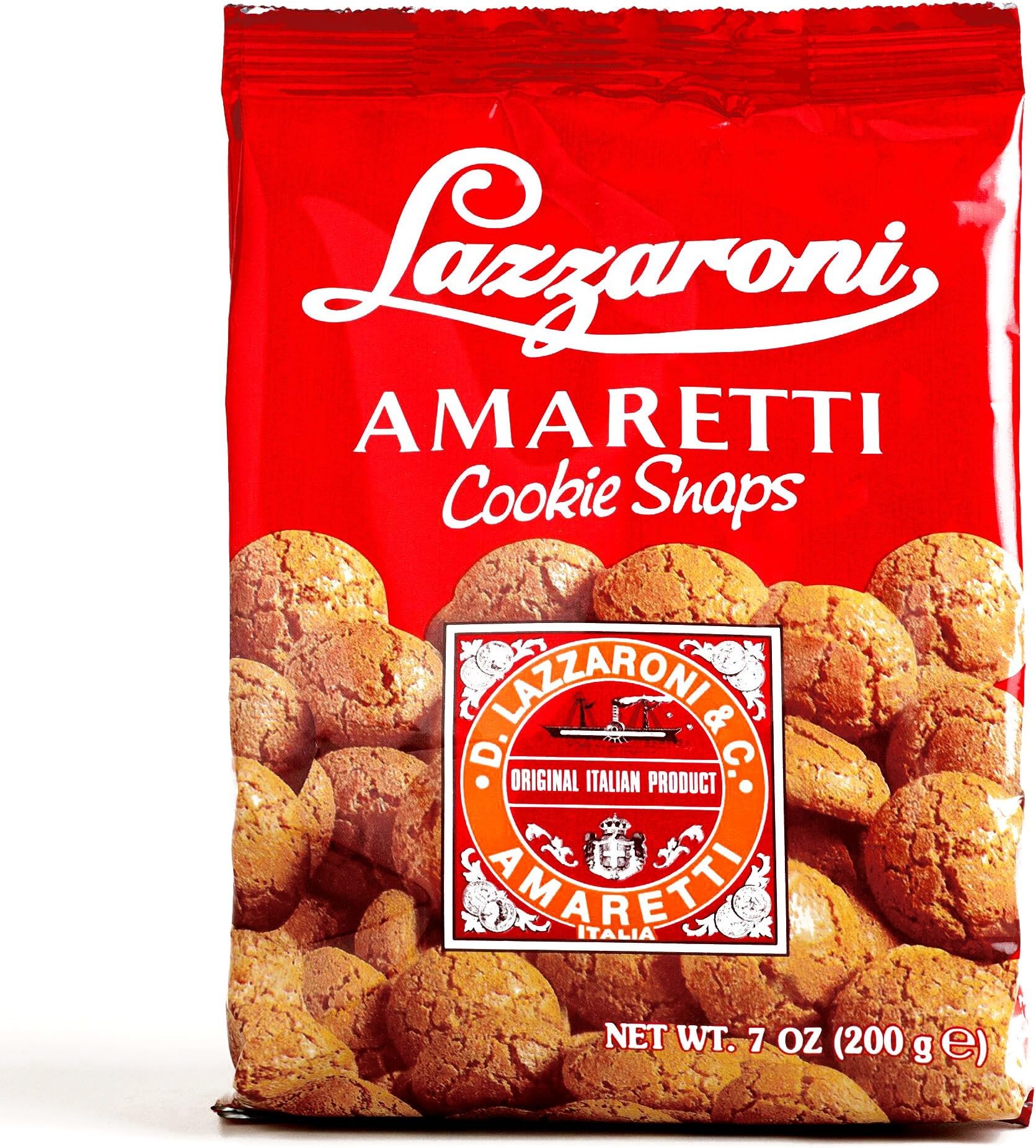 Lazzaroni Amaretti Cookie Snaps 7 oz each (1 Item Per Order)