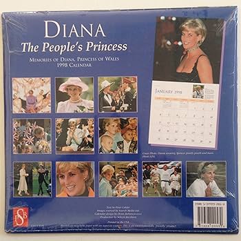 Amazon.com: 1998 DIANA-the people's princess [ calendar ]: 9781577232810:  Office Products