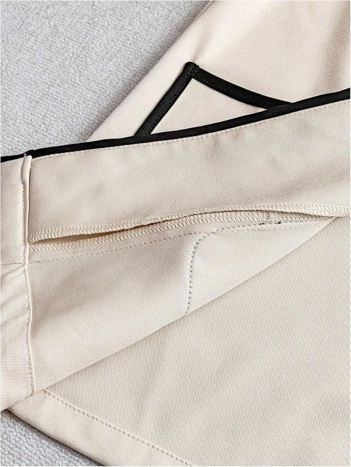 Verdusa Women's Elegant Button Up Blazer Vest Business Casual Outftis Lapel Collared Sleeveless Outerwear with Pockets - Image 5