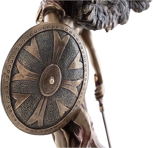 Miniatura 5 de Top Collection Estatua de San Miguel el Arcángel – Michael, defensor de la iglesia escultura en bronce fundido en frío de primera calidad – Figura