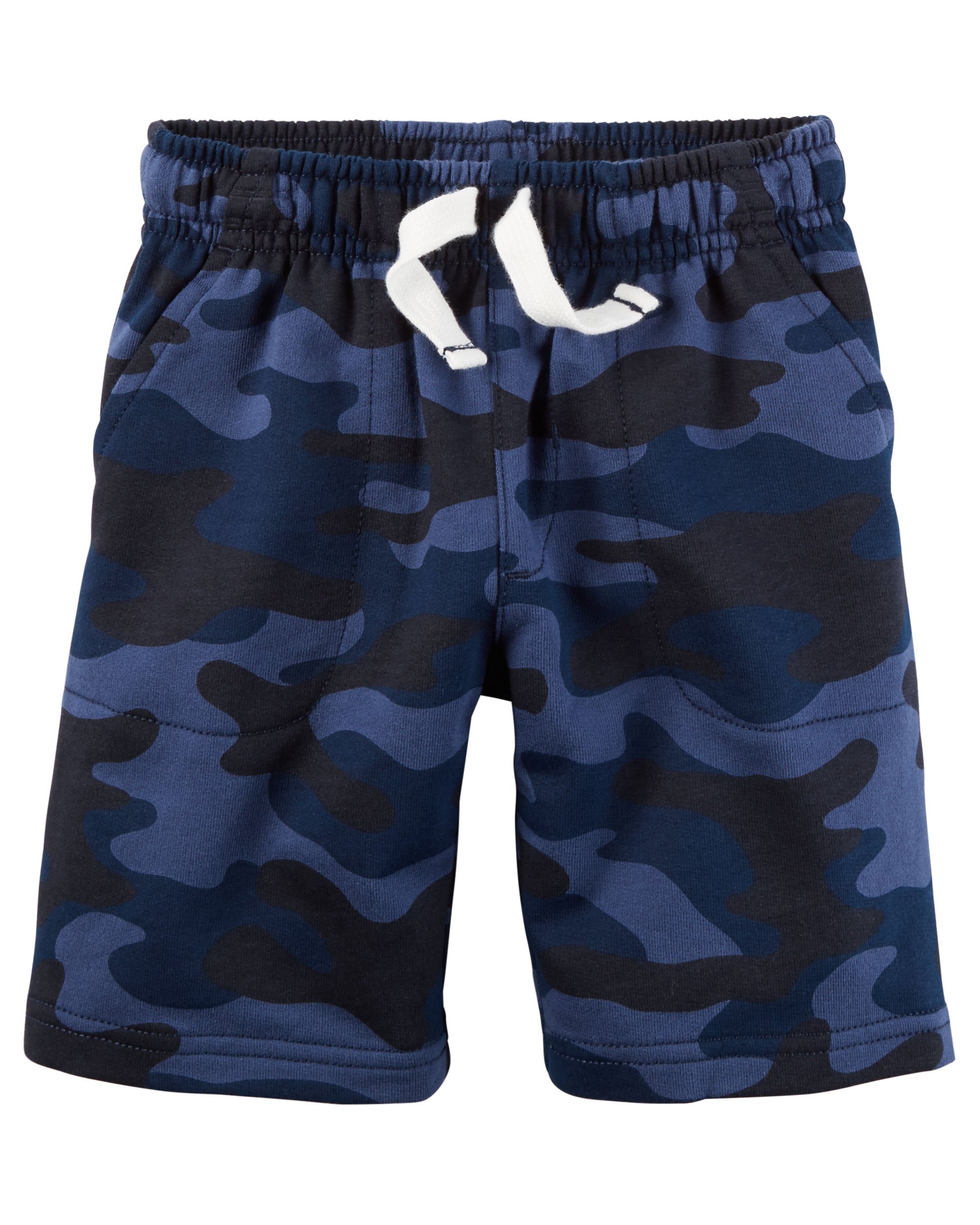 Carter's Baby Boys' French Terry Shorts (Baby) (3 Months, Blue Camo)