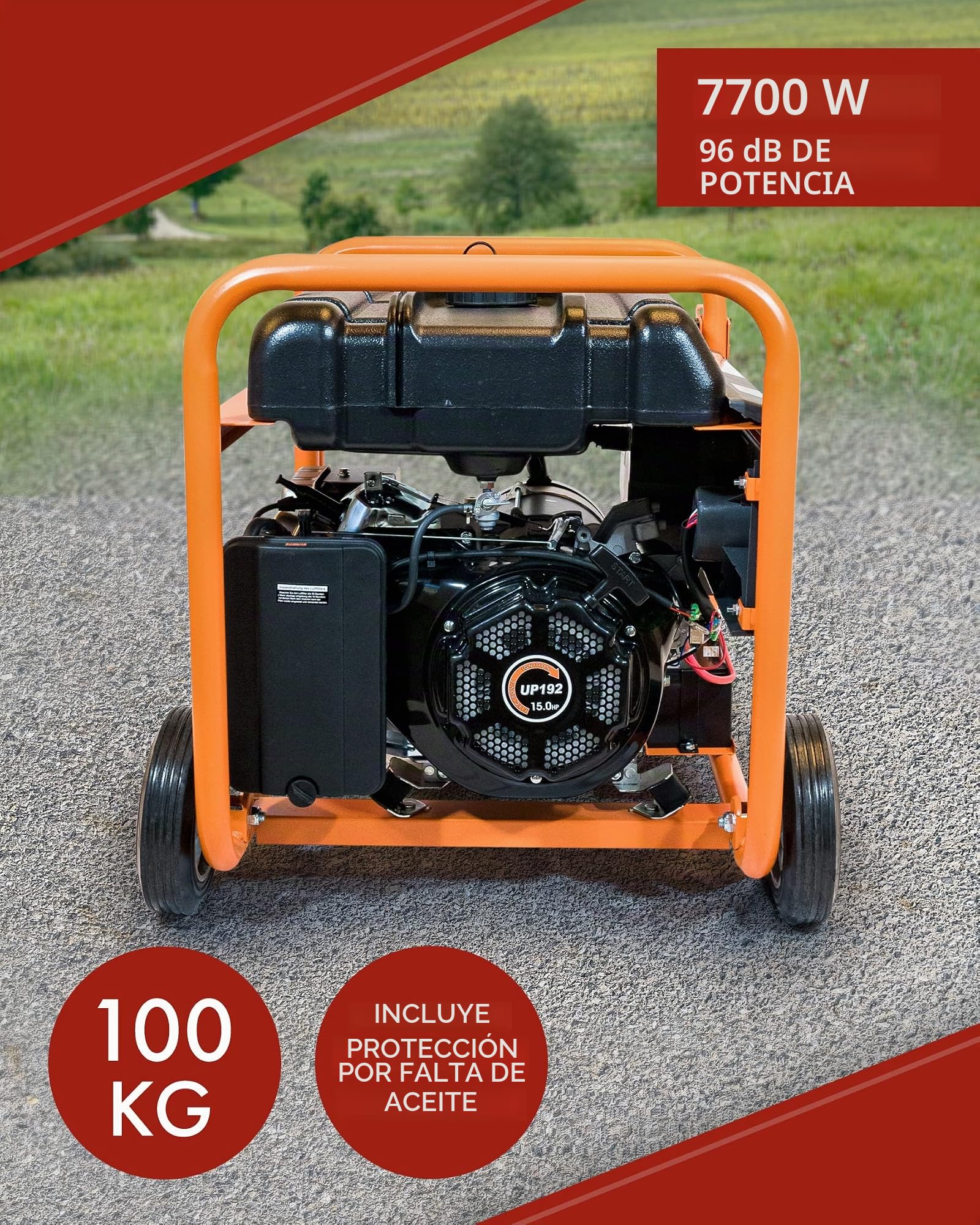 Generador de electricidad KnappWulf kw8300 de gasolina generador de electricidad trifásica 230 V + 400 V