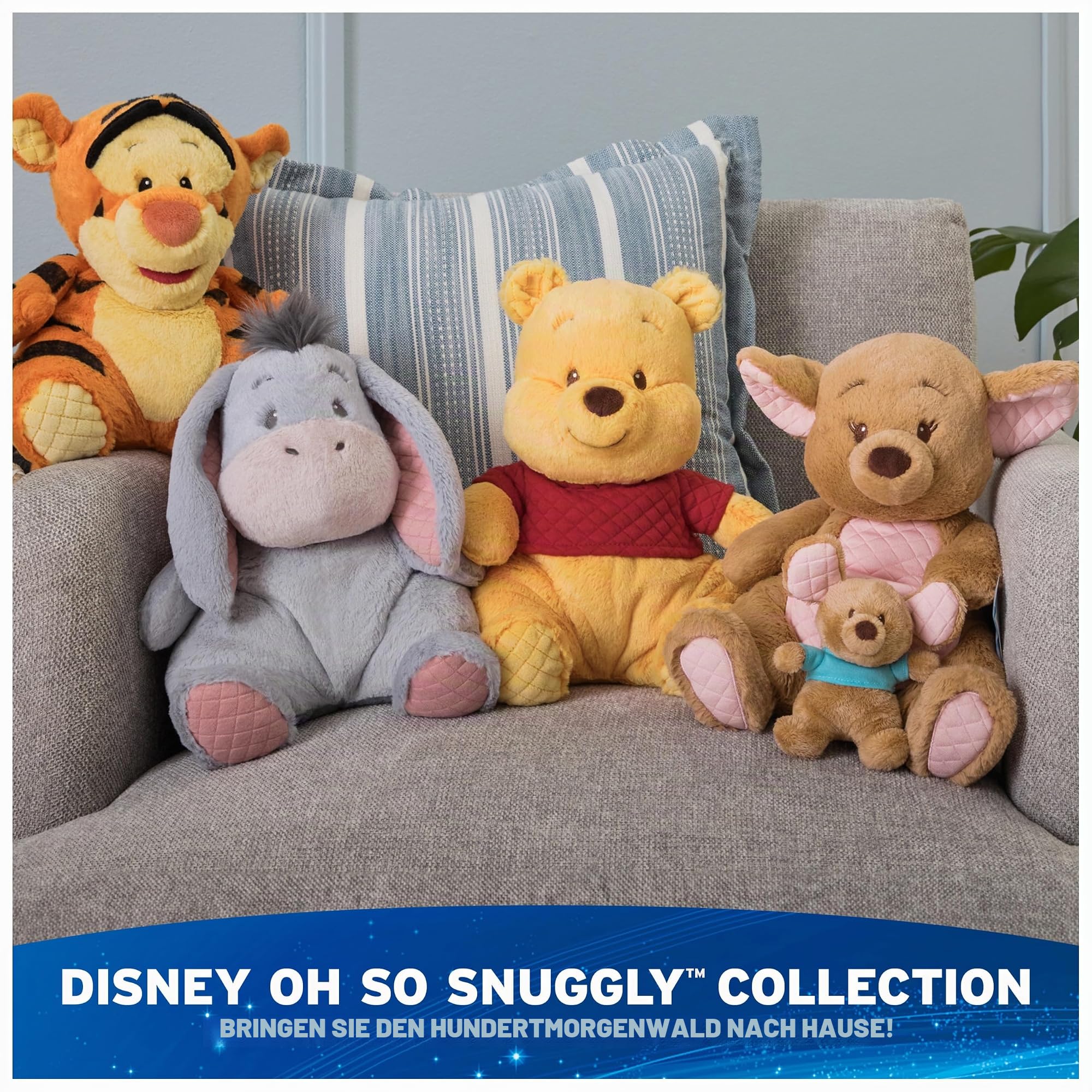 GUND Disney Offizieller I-Aah Oh So Snuggly Plüsch, Winnie Puuh, I-Aah Esel, Stofftier ab 1 Jahren, Grau, 31,8 cm