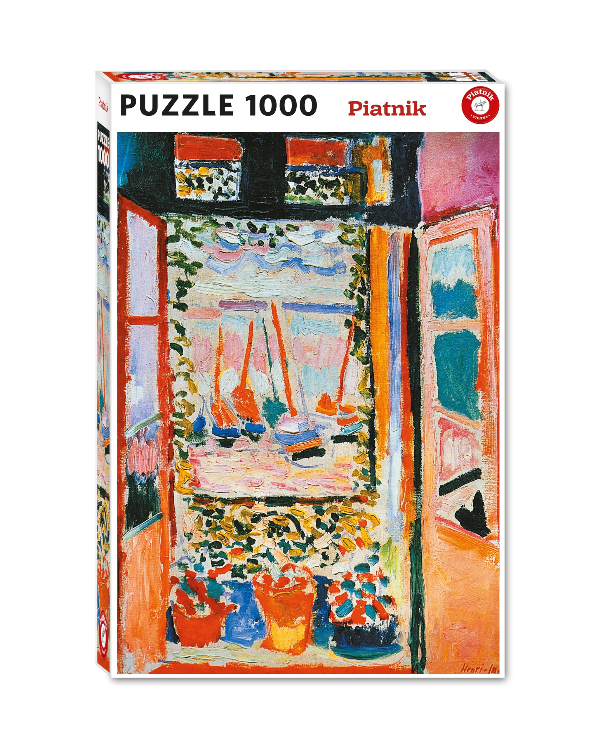 Henri Matisse Open Window in Collioure 1000‑Piece Jigsaw Puzzle – Premium Art Puzzle, 68 x 48 cm, Challenging & Relaxing for Adults