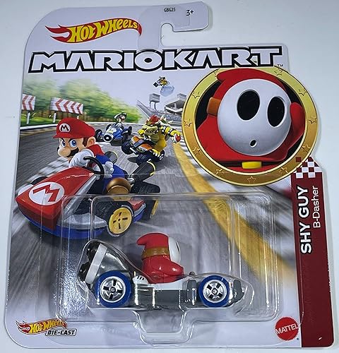Hot Wheels - Mario Kart - Shy Guy B-Dasher - 2023 - MentaNrMint se envía en una caja