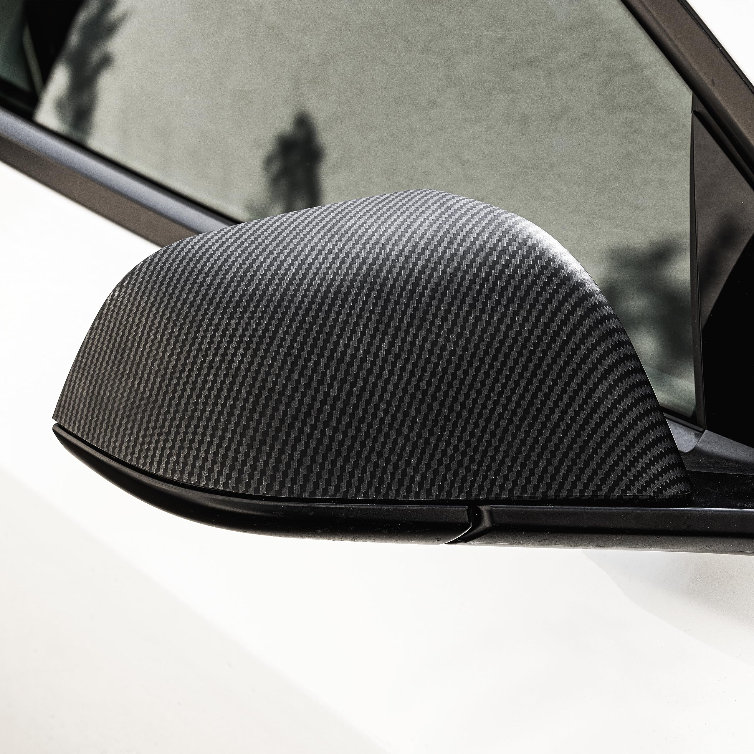Tesvolution® Tappi per specchietti effetto carbonio per Tesla Model Y