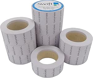 CT1 22mm X 12mm (Also Known As 21mm X 12mm) Price Gun Labels - Yellow Peelable - 45 Rolls / 45,000 Labels - View #2
