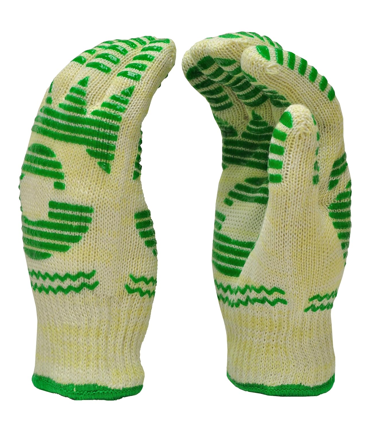 GF Gloves 1684M-12 Heat Resistant Oven Gloves, Withstands Extreme Heat, Flexible 5 Finger Oven Mitt, Medium (Pack of 12)