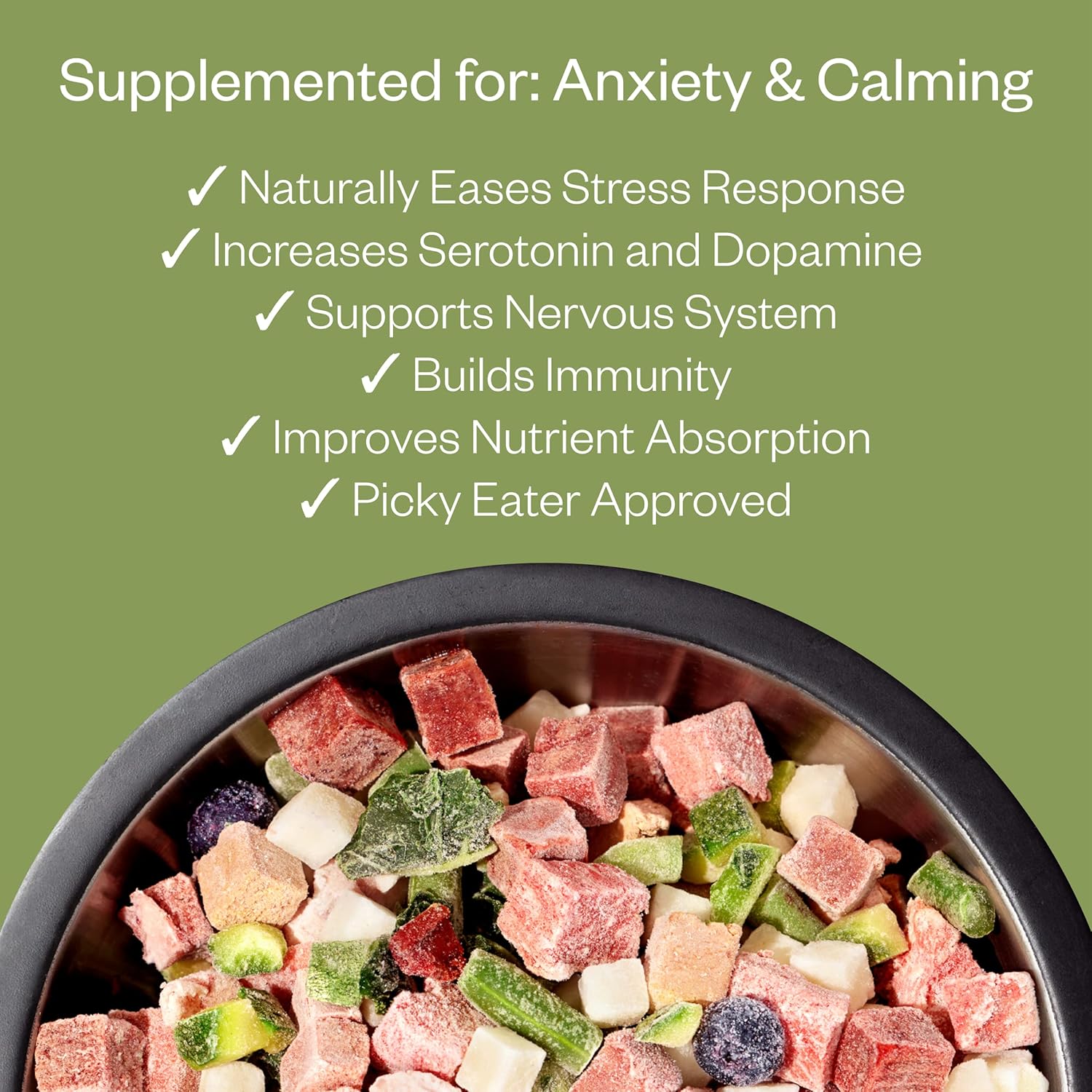 Maev Human-Grade Beef Dog Food, Anxiety & Calming Formula, Whole Ingredient, Gluten-Free, High Protein Puppy & Dog Food, 5 lb