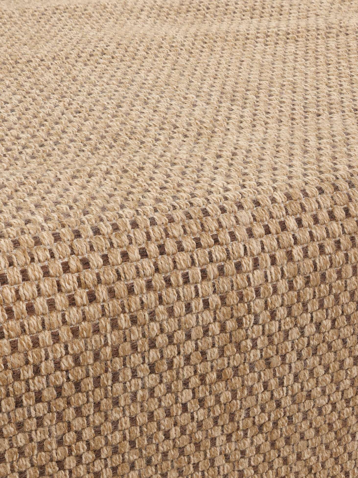 RugVista Jolin, Alfombra Interior y Exterior, Modernas, Ø 150 cm, Redondo, Pelo Medio, Cocina, Pasillo, Patio, Lavado a Mano, Resistente los Rayos UV, Beige