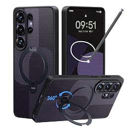 CASEKOO Geo Purple for 26U Case with 360 Spin Magnetic Stand [Fit for MagSafe] [18FT MIL-STD Protection] Shockproof Invisible Ring Holder Matte s26U Phone Case 6.9''