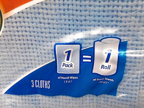 Miniatura 2 de Handi Wipes Paños reutilizables resistentes, el color puede variar, 3 unidades (paquete de 4)