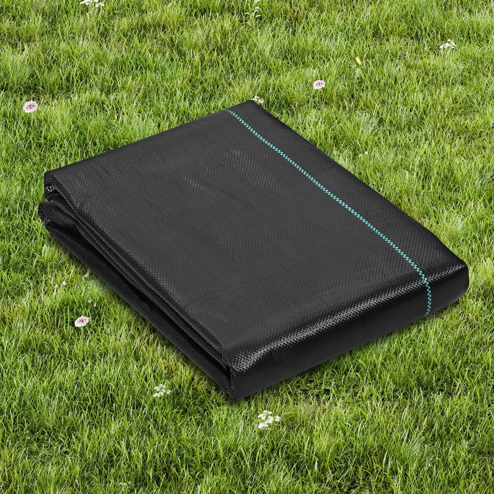 3FTx50FT Premium Heavy Duty Weed Barrier Landscape Fabric, 3.2OZ Woven Geotextile Fabric Under Gravel, High Permeability for Weed Blocker Weed Mat, Driveway Fabric, Weed Control Garden Cloth