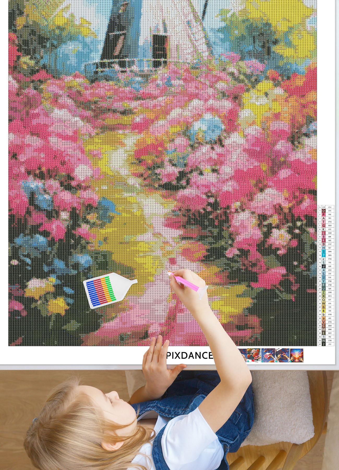 Amazon.co.jp: PixDance 5D ダイヤモンドアート キット 絵画 全面貼り