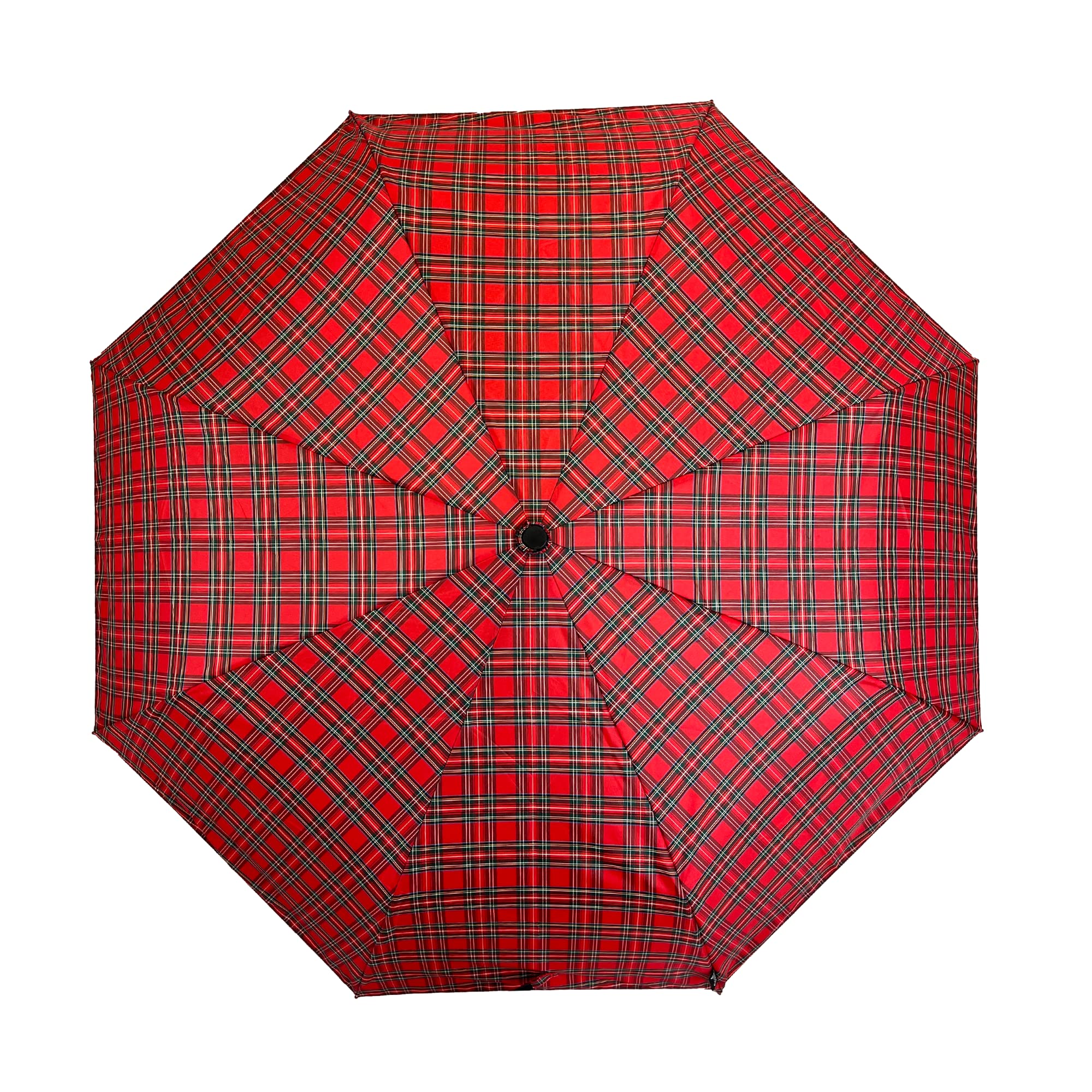 Soake Everyday Tartan Folding Umbrella Red