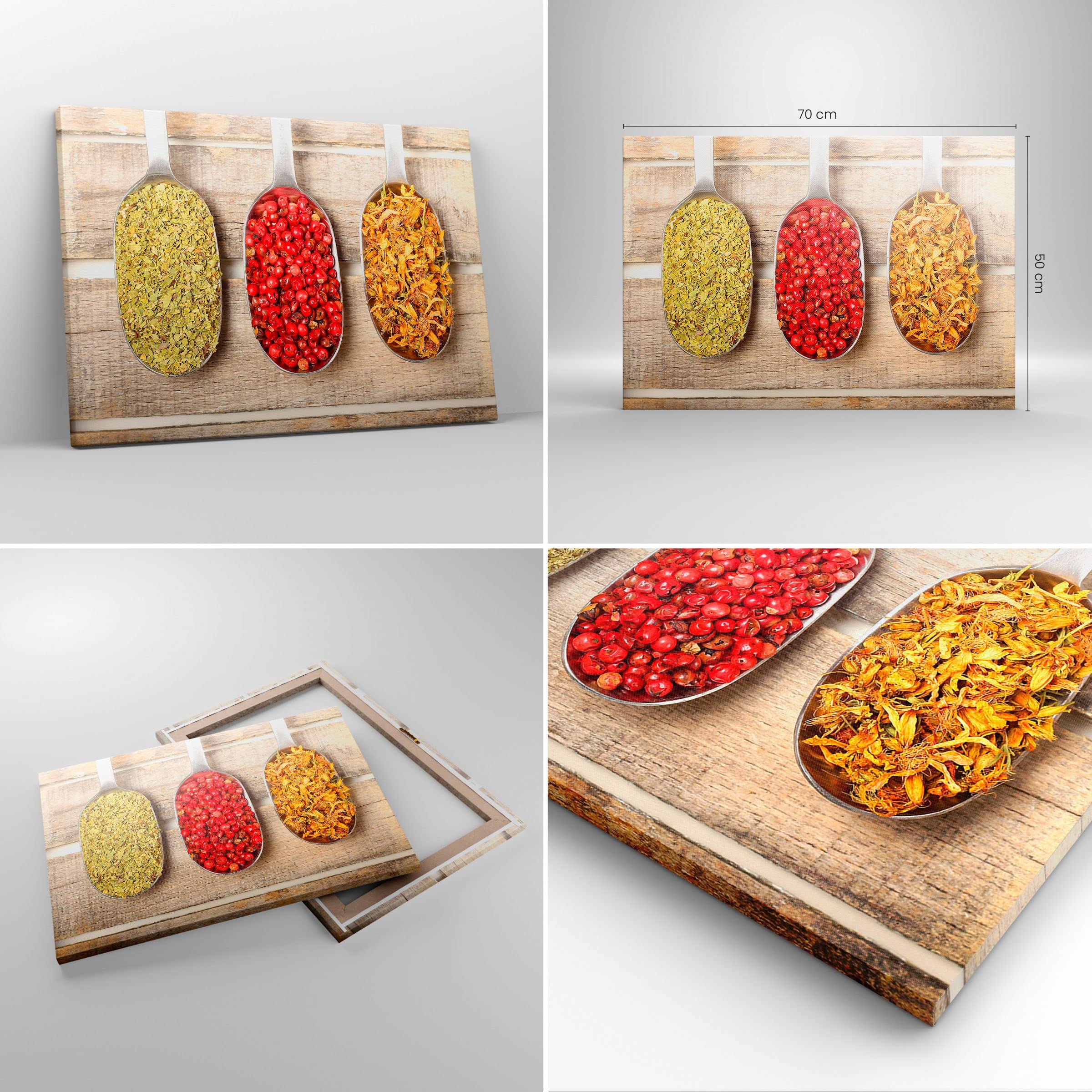 Moderne Impression Sur Toile Café Grains Rôti Image Tableau Decoration Murale 50x70cm Deco Cadre Salon Chambre Cuisine Vertical Petit Tableaux Decoratifs Muraux Art Wall Decor Design PA50x70-2536