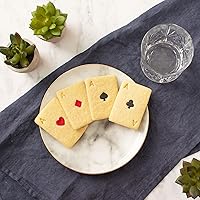 Vista 3 de Juego de 4 cortadores de galletas Poker Card (diseños: As de espadas, diamante, club y corazón), 4 piezas, ideal para bricolaje Las Vegas Casino