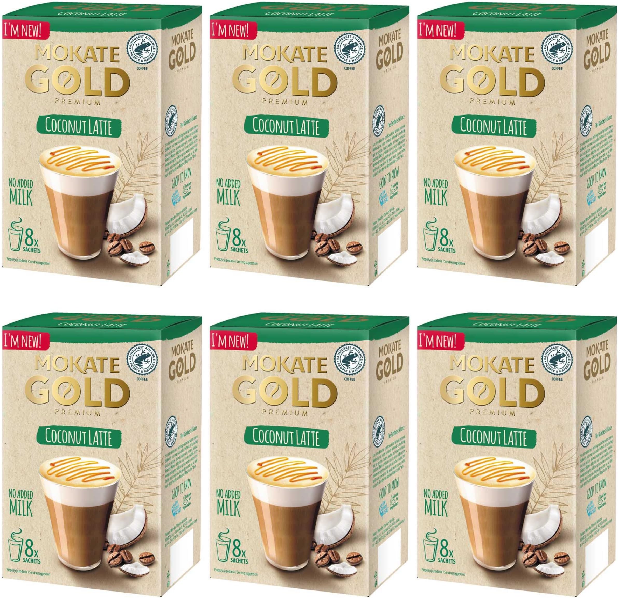 Mokate Gold Premium Vegan Coconut Latte 6x8 sachets