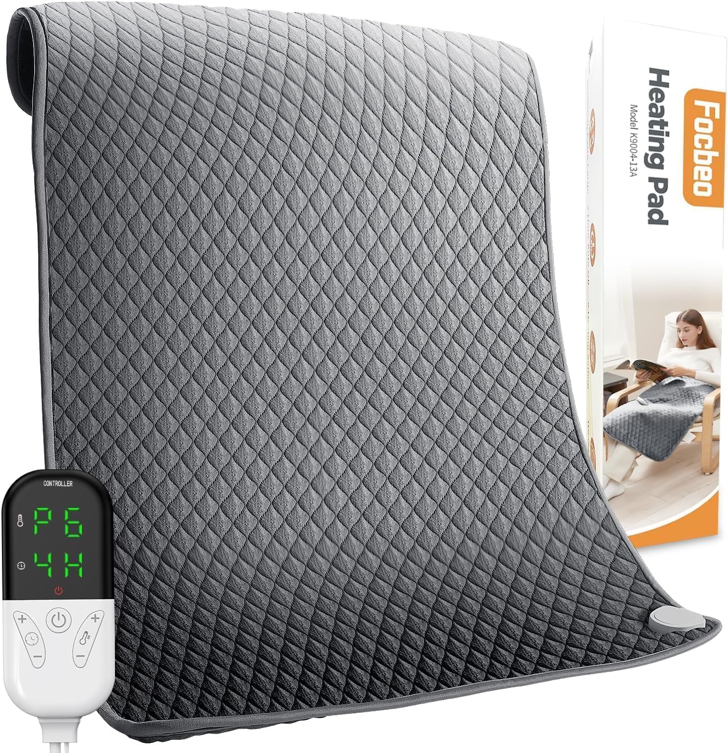 Amazon.com: [5 Year Warranty] WOOMER Electric Heating Pad for Back Pain ...