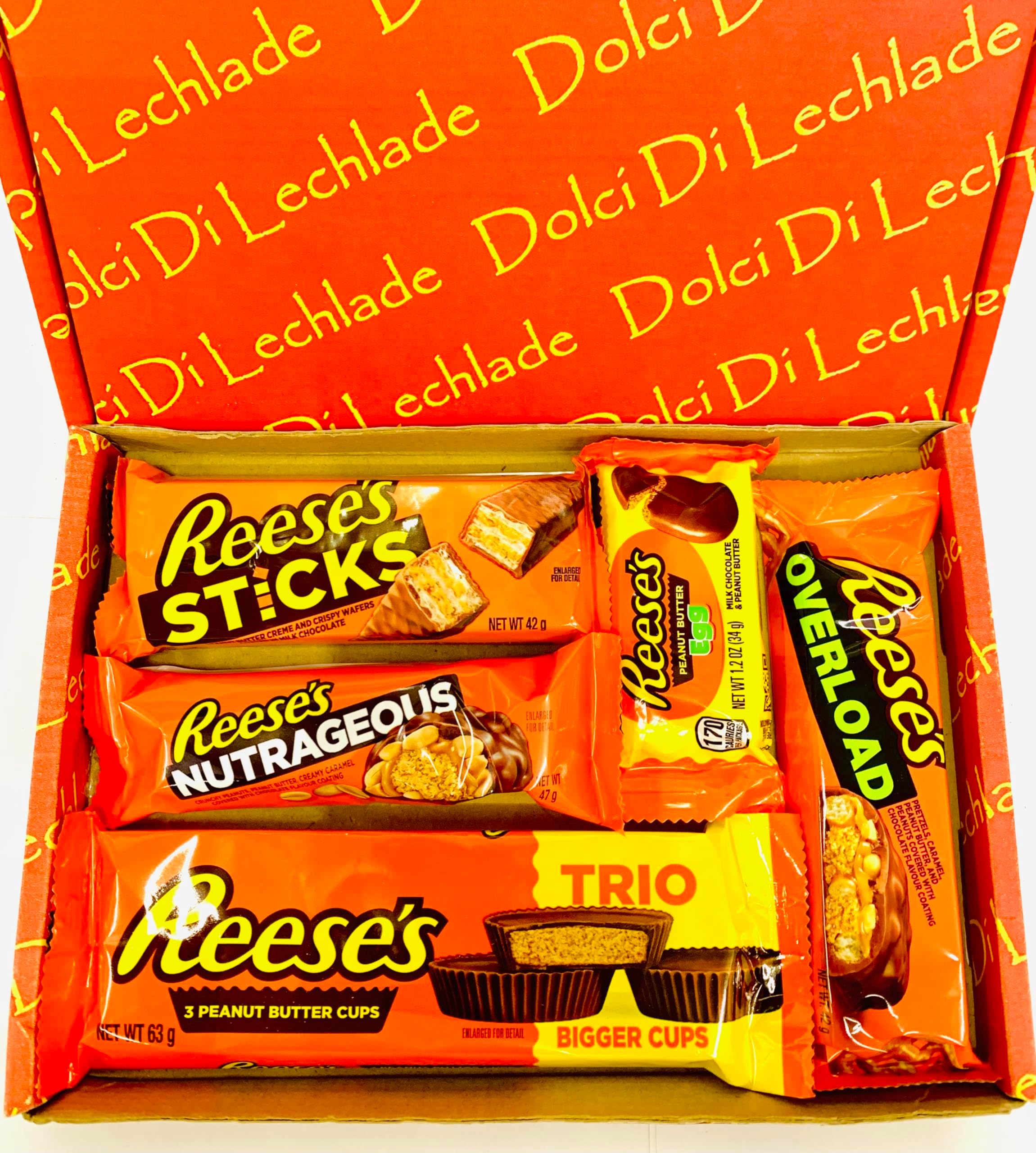 Reeses Easter Eggs American Sweets Peanut Butter Chocolate Egg Gift Box | By Dolci Di Lechlade | USA Retro Sweets Candy | Happy Easter Present